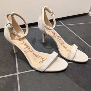Sam Edelman Patti Grey suede sandals size 5